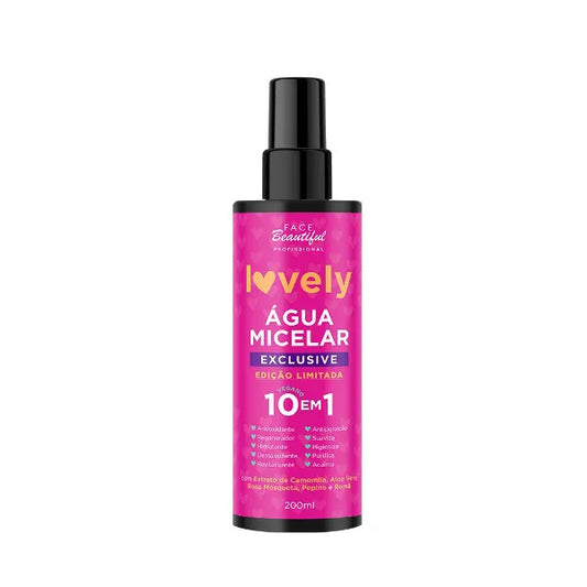 Água Micelar Lovely Edição Limitada Face Beautiful 200ml